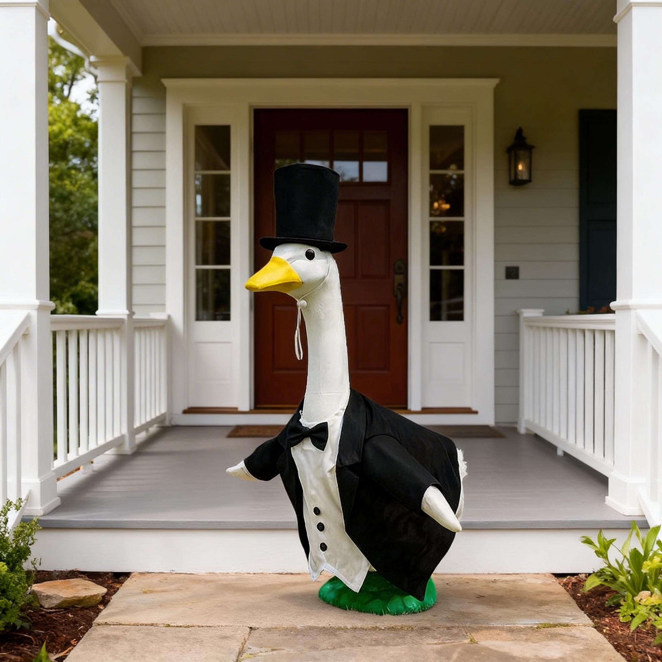 Dapper Gentleman Porch Goose Costume With Tailcoat and Hat - Etsy