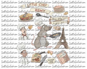 Disney Ratatouille Png, Disney Chef Remy Png, Disney Anyone Can Cook Png, Magic Kingdom Png, Disney Little Chef Png, Disney Family Png