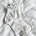 Personalized Embroidered Initial Socks, Custom Monogram Bridesmaid Gift, Wedding Party Socks, Bridal Shower Favor product logo