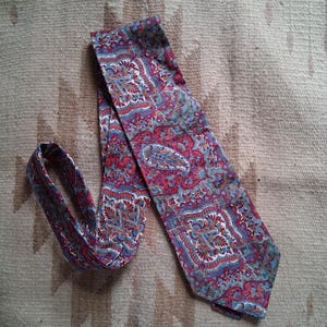 Vintage Liberty of London Tana Lawn cotton paisley tie