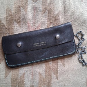 【VINTAGE】leather rope wallet chain 90s Vintage Chain Wallet 80s Vinyl Chain Wallet 90s Vinyl Chain
