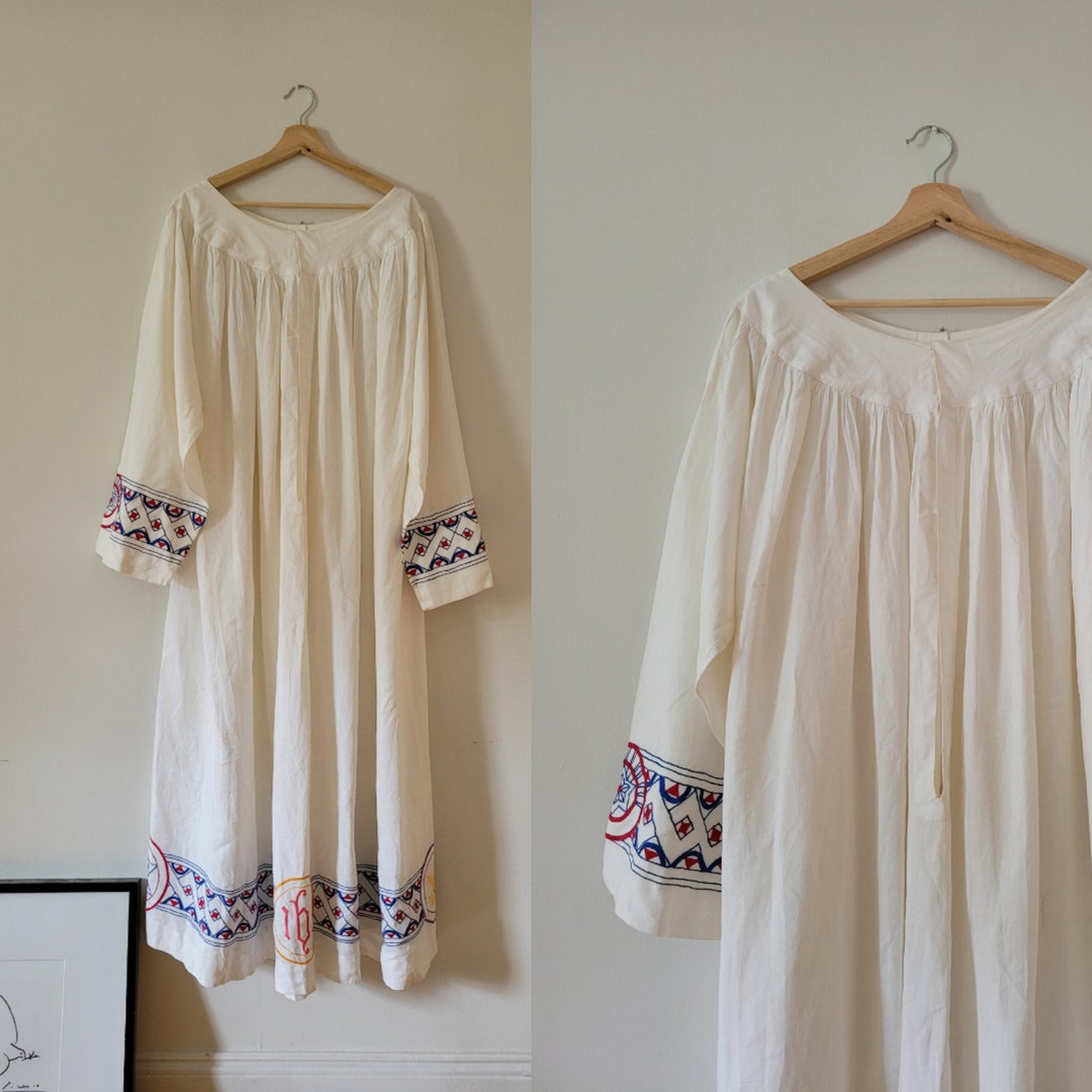 Vintage Liturgical Vestment Chasuble Embroidered Linen Robe - Etsy