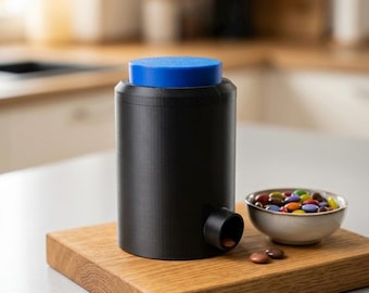 Dispensador de snacks con botón | Dedos limpios | Gadget Gaming | Frutos secos y M&M | Regalo para gamers