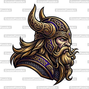 Vikings Warior SVG: Cricut & Silhouette Cut File Design PNG Dxf Eps (digital nedladdning)