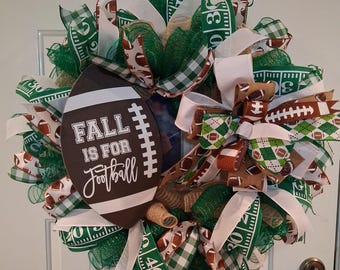 Fall Is for Football Wreath