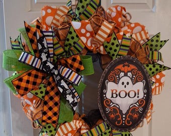 BOO Halloween Wreath