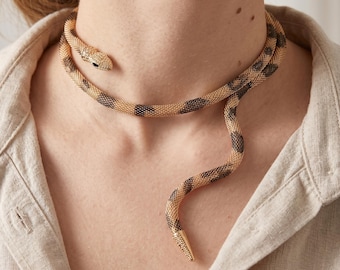 Slangenketting - buigbare slangenhanger, flexibele meisjessieraden