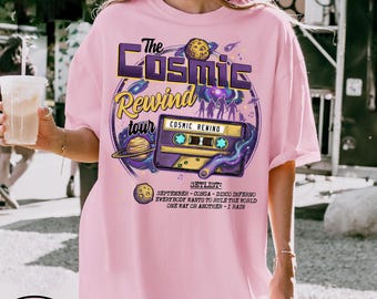 Retro Guardians of the Galaxy Cosmic Rewind png, Vintage Mickey and Friends Disney Ride png, Disney familjeresa 2026 semester png