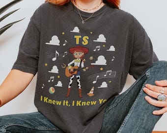 Camiseta vintage de Toy Story Comfort Colors, camiseta de Toy Story 5, TS, viaje familiar a Disneyland WDW 2026, Disney Pixar Fest, camiseta de Jessie