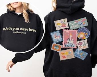 Dubbelzijdig retro Walt Disney World Wish You Were Here PNG, Dumbo Flight Of Fancy Magic Kingdom PNG, It's a Small World shirt, Disney Familie