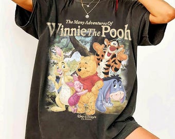 Winnie The Pooh Shirt, The Many Adventures of Pooh Tee, Retro Disney World Family Vacation, Disneyland Pooh Friends, Animal Kingdom Trip Tee
