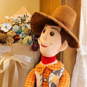 Toy Story Woody and Buzz Lightyear Plush Toys, Soft Sheriff Woody Stuffed Doll, Cute Buzz Lightyear Plushie, Kids Birthday Gift Decor image 4