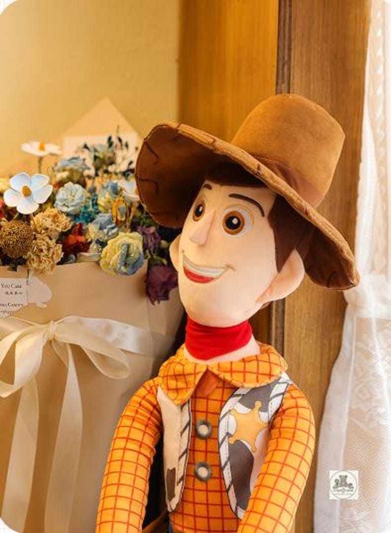 Toy Story Woody and Buzz Lightyear Plush Toys, Soft Sheriff Woody Stuffed Doll, Cute Buzz Lightyear Plushie, Kids Birthday Gift Decor image 4