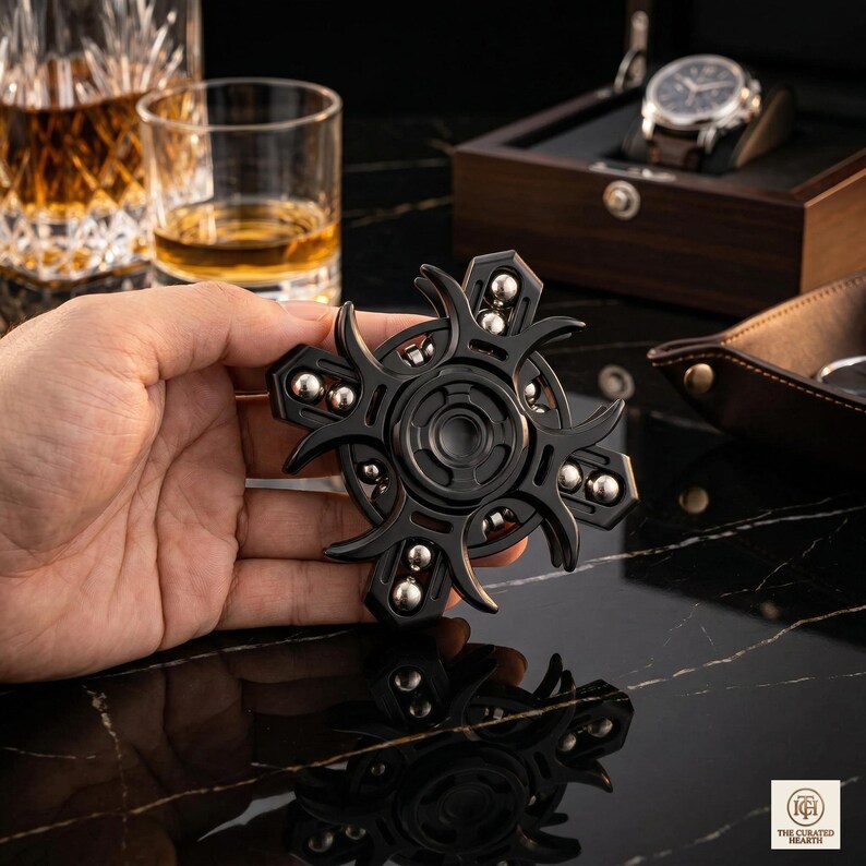 Oracle EDC Fidget Slider | Black Tech Decompression Toy | Premium ...