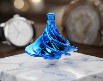 Luxe bureauspeelgoed met kinetische gyroscoop | Mindful stressverlichter bij opwinden | Levendig fidgetcadeau | Executive kantoorinrichting