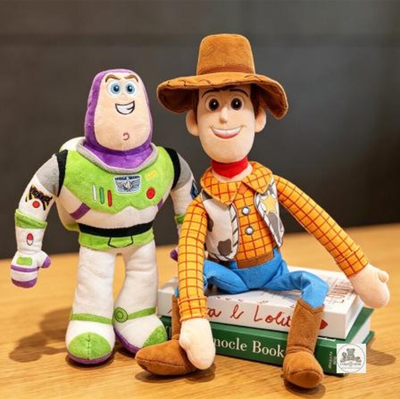 Toy Story Woody and Buzz Lightyear Plush Toys, Soft Sheriff Woody Stuffed Doll, Cute Buzz Lightyear Plushie, Kids Birthday Gift Decor image 7