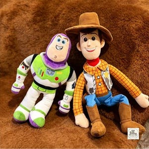 Toy Story Woody and Buzz Lightyear Plush Toys, Soft Sheriff Woody Stuffed Doll, Cute Buzz Lightyear Plushie, Kids Birthday Gift Decor image 5