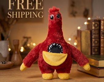 Custom Chum Chompkins Plush Poppy Playtime Chapter 5 Horror Game Stuffed Animal Red Toy