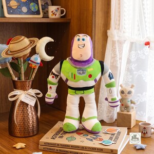 Toy Story Woody and Buzz Lightyear Plush Toys, Soft Sheriff Woody Stuffed Doll, Cute Buzz Lightyear Plushie, Kids Birthday Gift Decor B ( Height 35 cm )