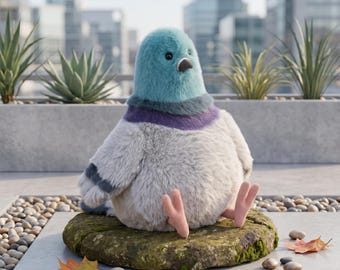 Pigeon Plush Toy – Soft, Funny Bird Toy Collectible
