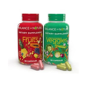 2 Pack, 90 Fruits and 90 Veggies Whole Food Supplement with Superfood Sealed