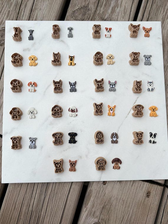 Dog Breed Clay Cutters, Polymer Clay Earring Making Tools
