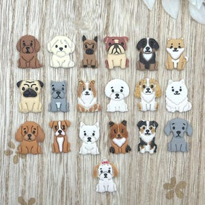 Dog Breed Clay Cutters, 20 Polymer Clay Cutters, Kawaii Puppy Earring Charm Tool Collection 2