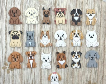 Dog Breed Clay Cutters, 20 Polymer Clay Cutters, Kawaii Puppy Earring Charm Tool Collection 2