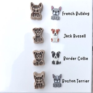 Dog Breed Clay Cutters, 22 Polymer Clay Cutters, Kawaii Puppy Earring Charm Tool image 4
