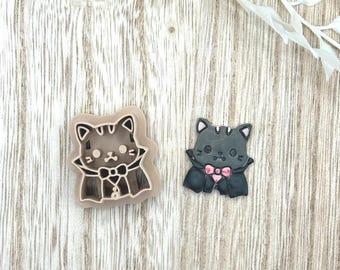 Vampire Cat Clay Cutters, Polymer Clay Cutters, Kawaii Halloween Black Cat Earring Charm Tool
