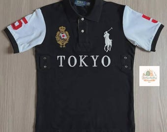 Ralph Lauren Men’s Tokyo Polo Shirt | Embroidered Logo Tee |Chief Keef Polo