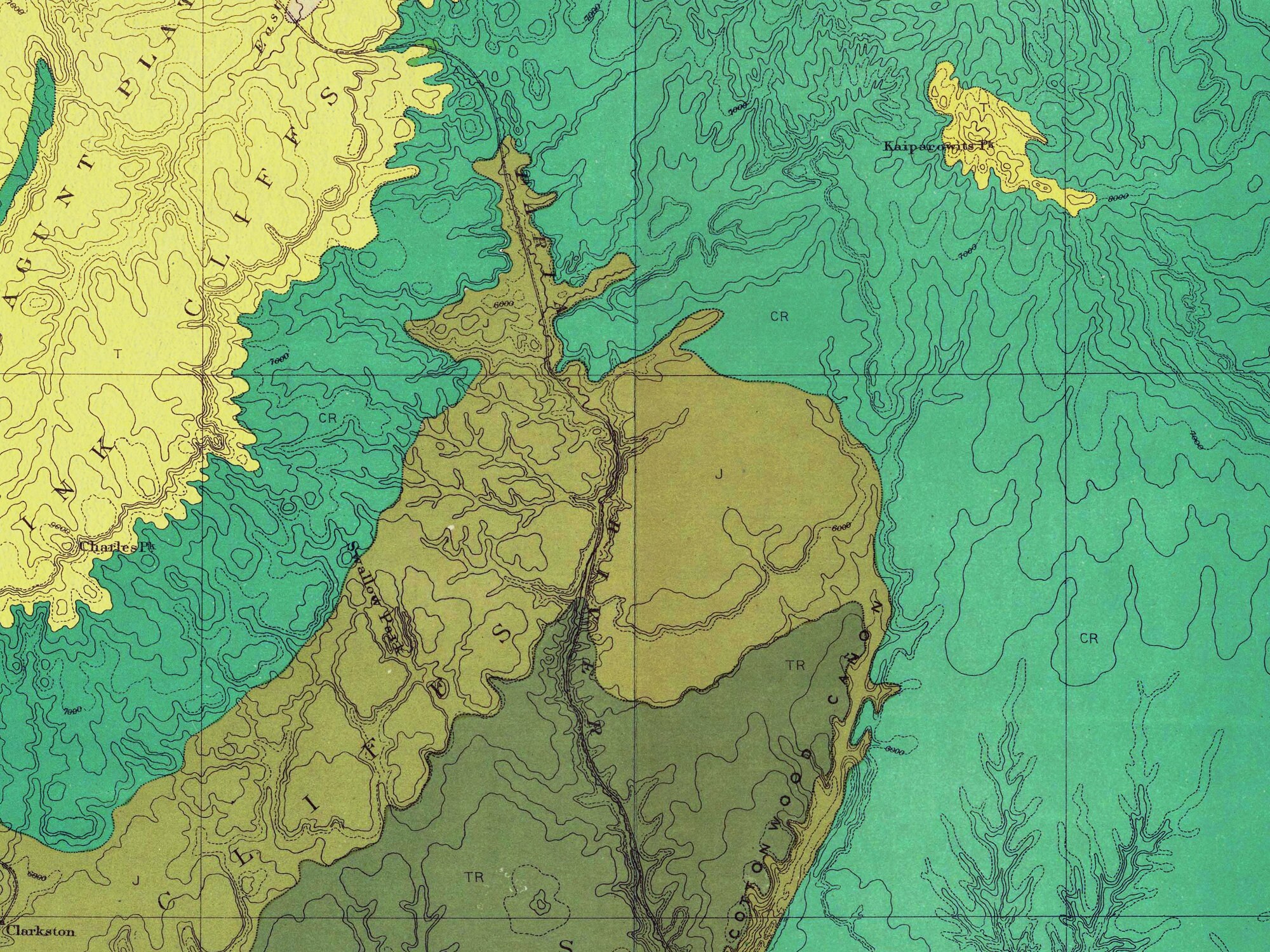Grand Canyon Geological Chart