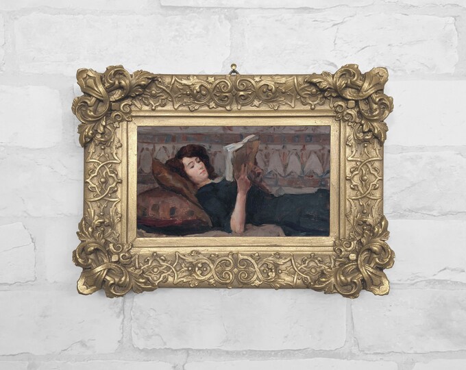 No.53 - Woman Reading on a Couch