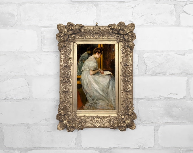 No. 90 Girl Reading by Lovis Corinth (1888)