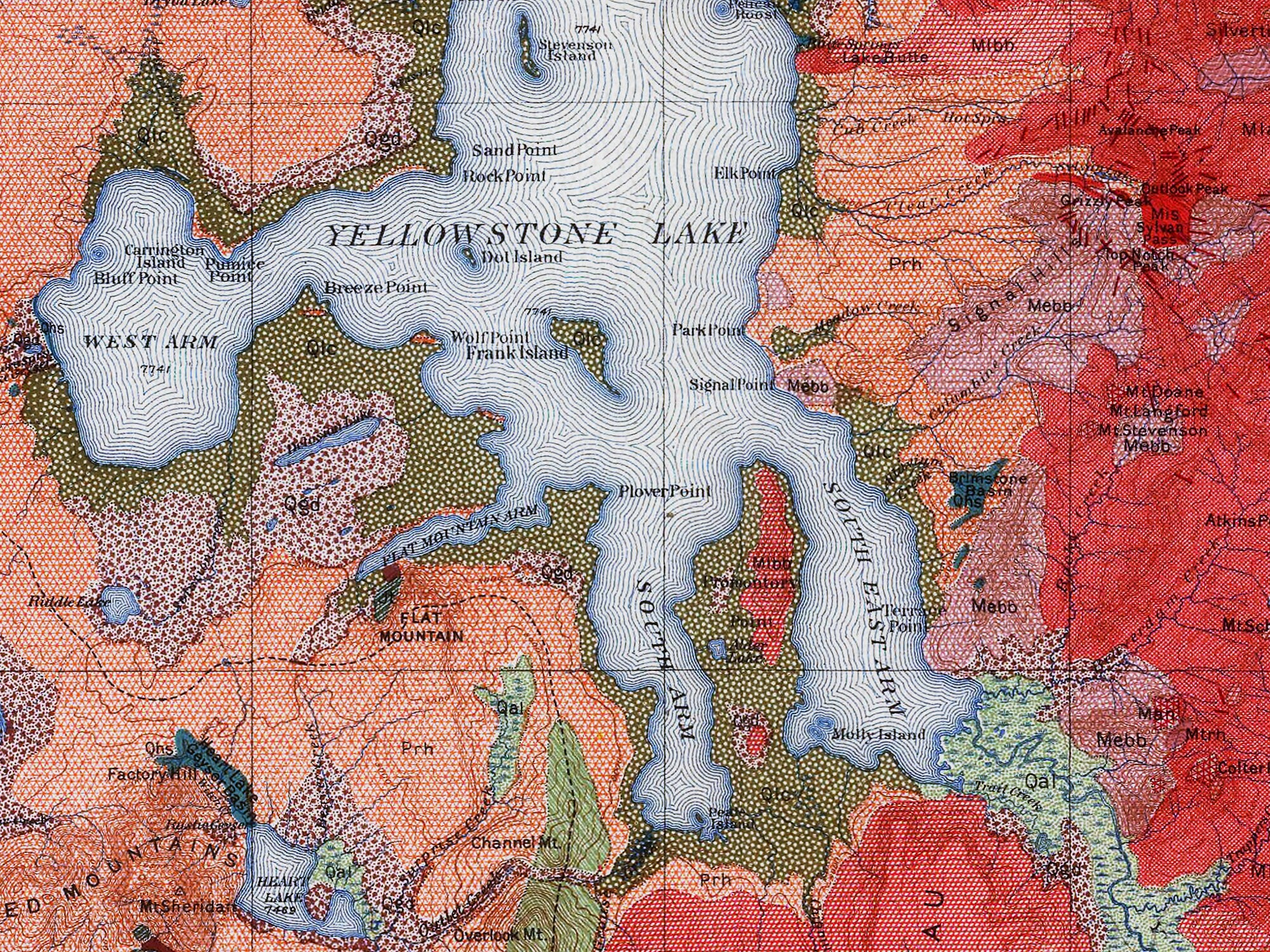 Yellowstone Geological Chart