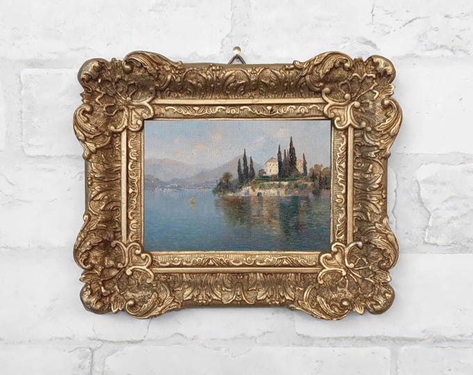 No. 124 View of Villa Cipressi, Varenna, Lake Como by Emilie Mediz-Pelikan c.1900