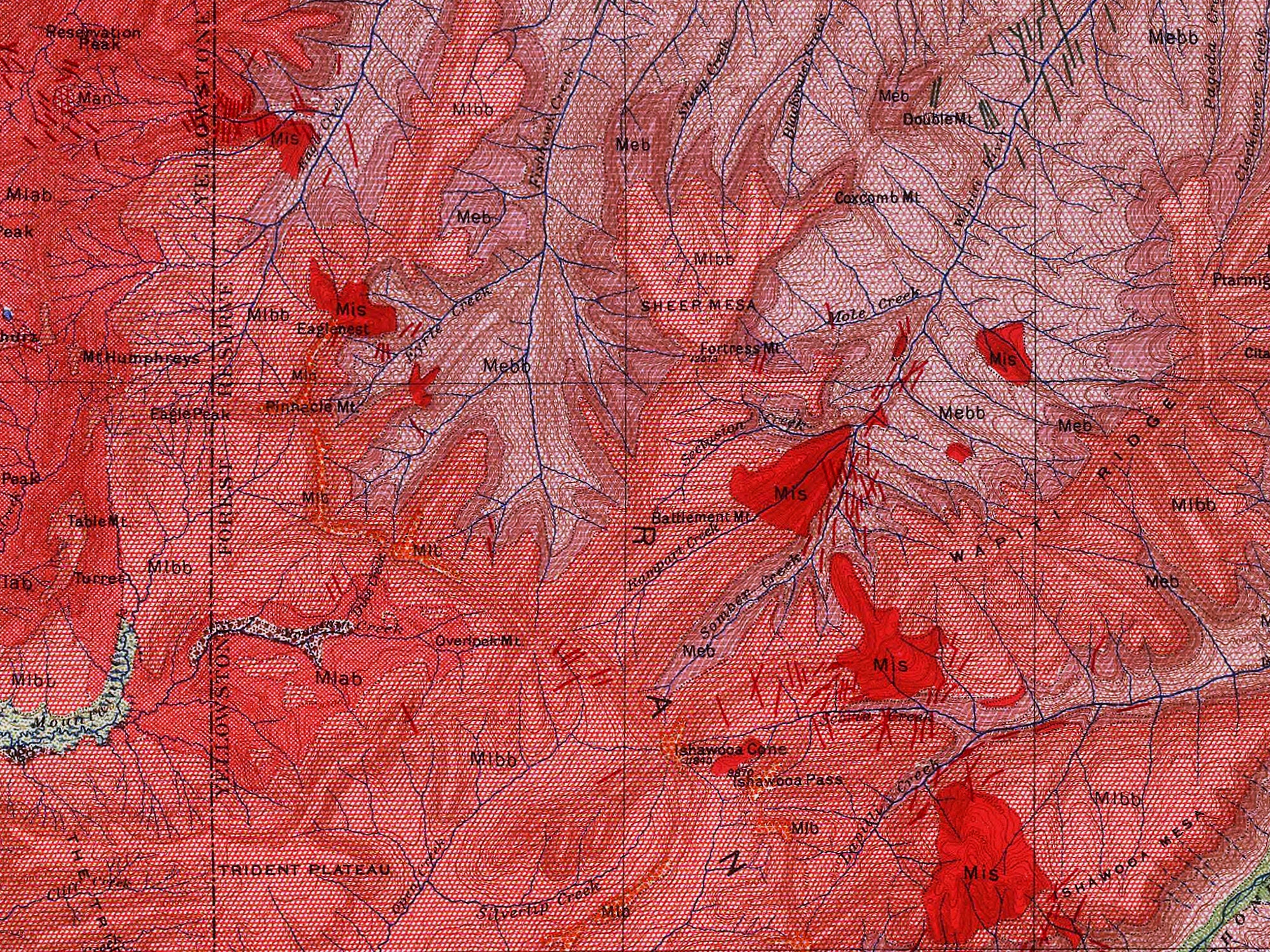 Yellowstone Geological Chart