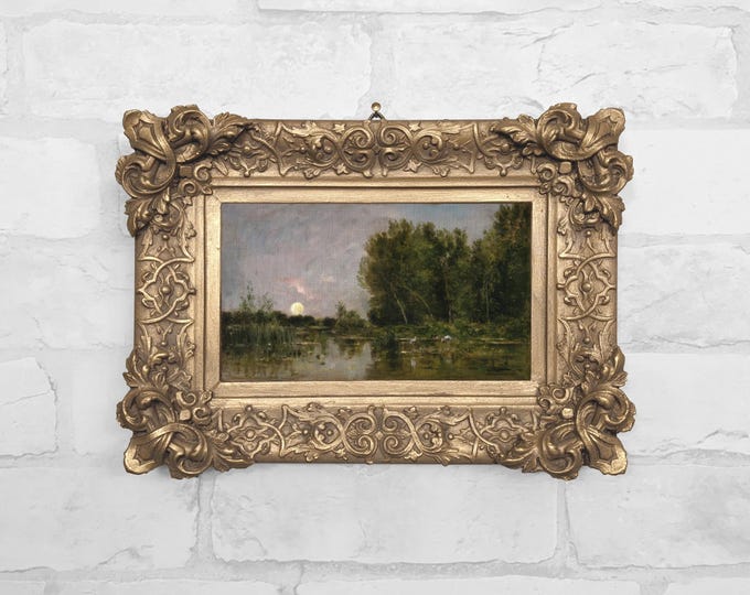No. 79 - Moonrise (Lever de Lune) by Charles François Daubigny c. 1870