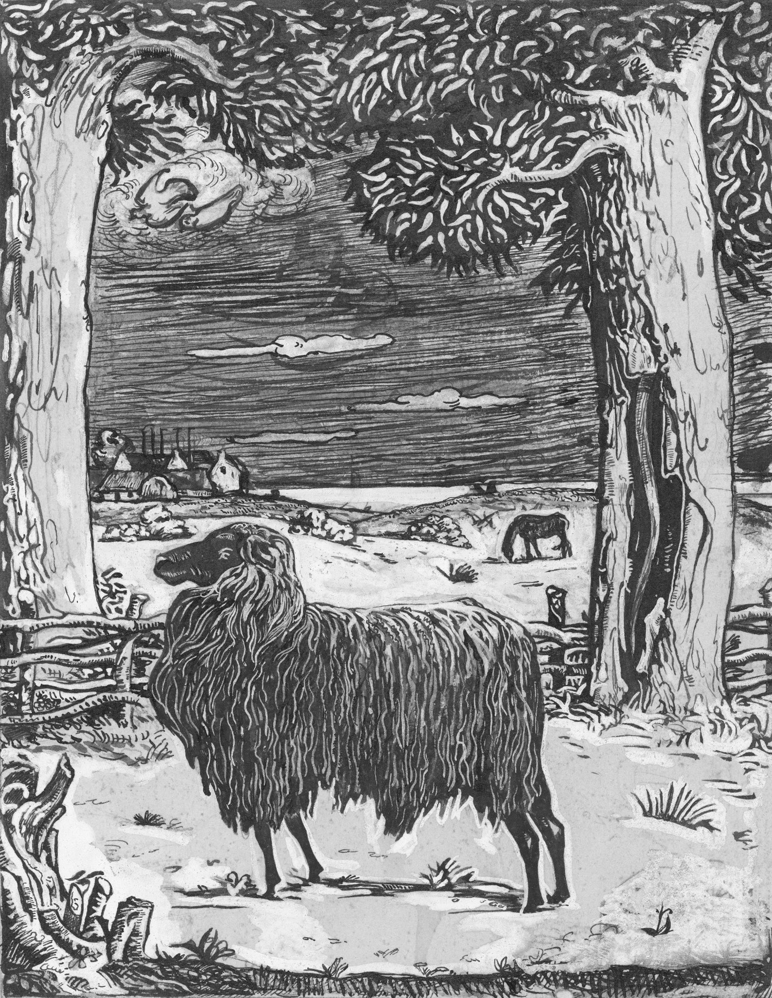 Black Sheep Wall Hanging Wood Poster Hangers Canvas Print Etsy
