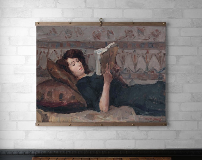 Reading Woman on a Couch