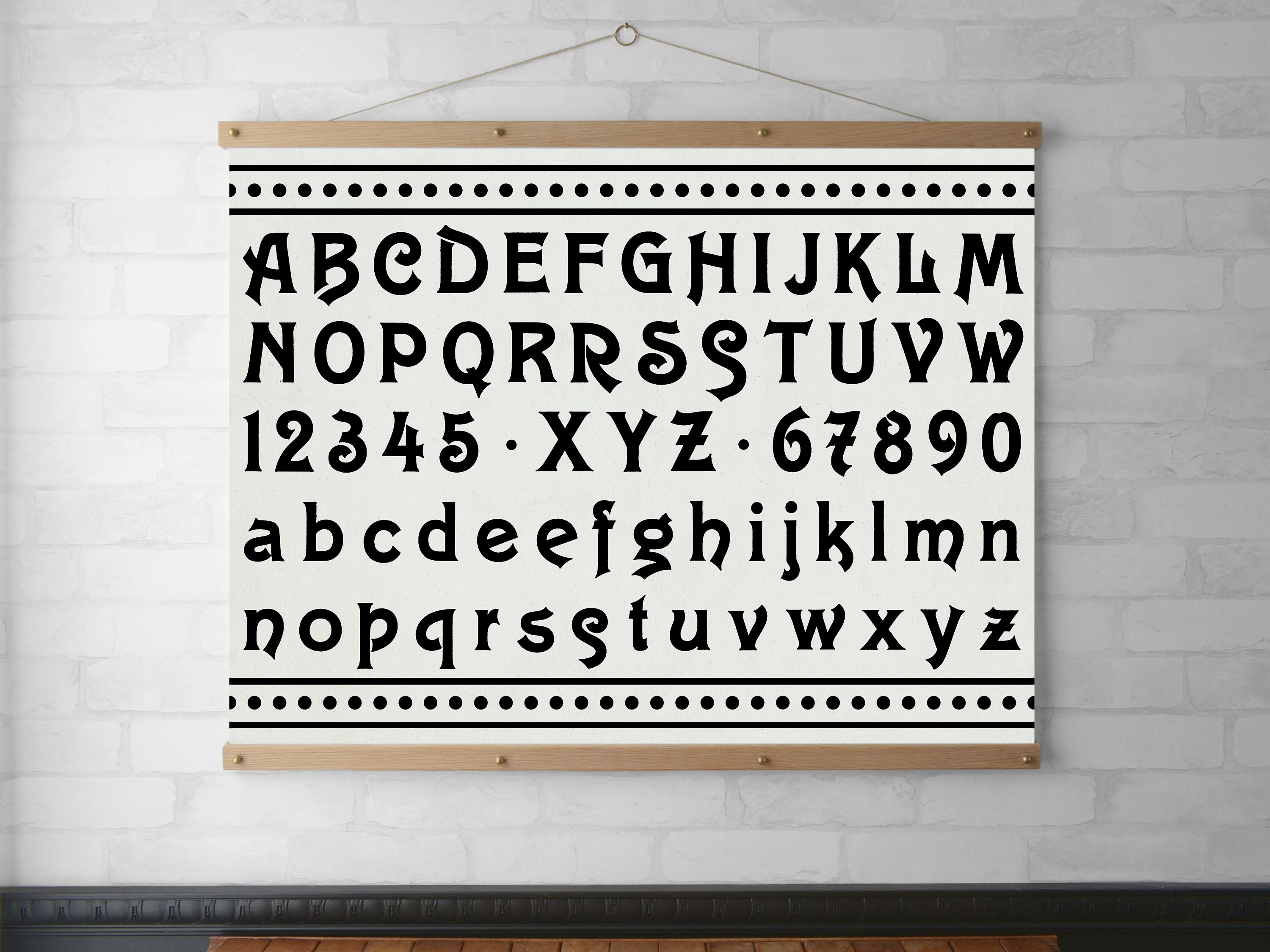 alphabet numbers chart