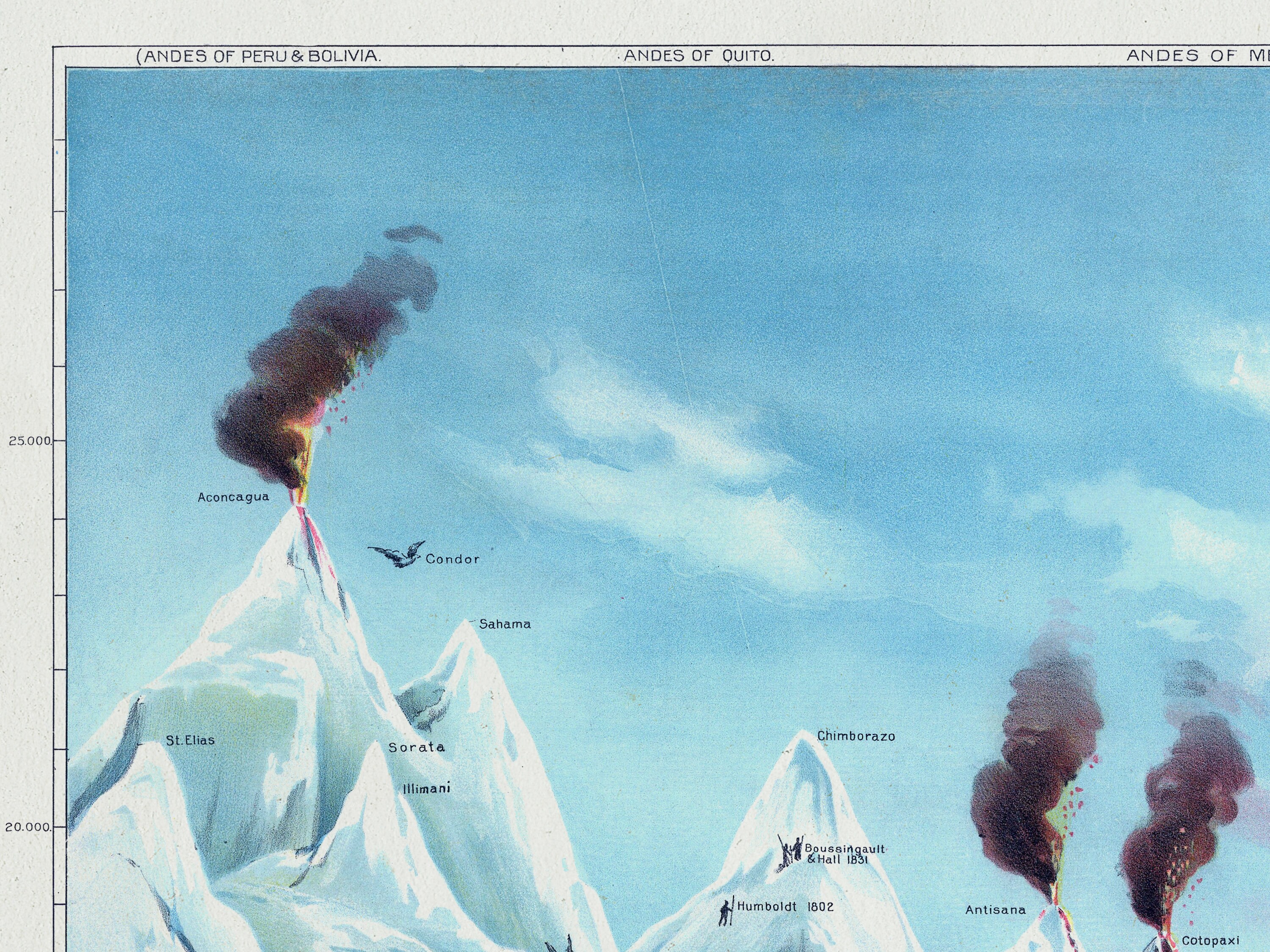 Mountains Geography Chart Wall Hanging Wood Poster Hangers Etsy