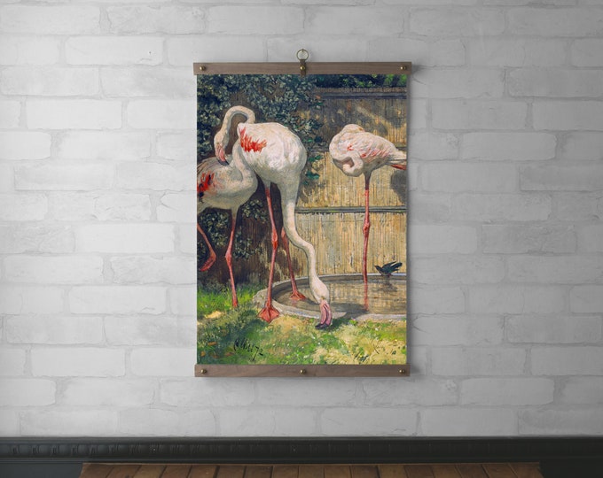 Three Flamingos