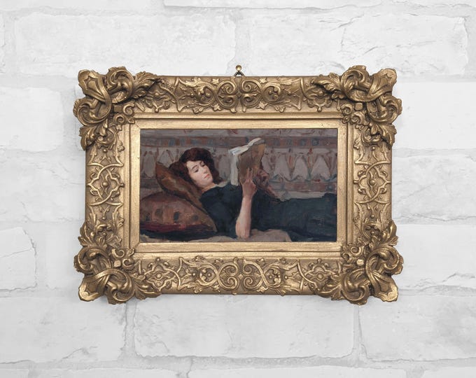 No.53 - Woman Reading on a Couch