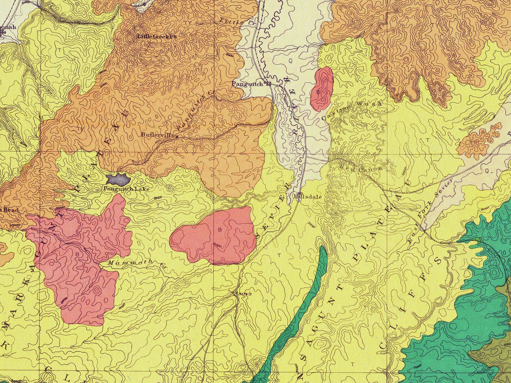 Grand Canyon Geological Chart