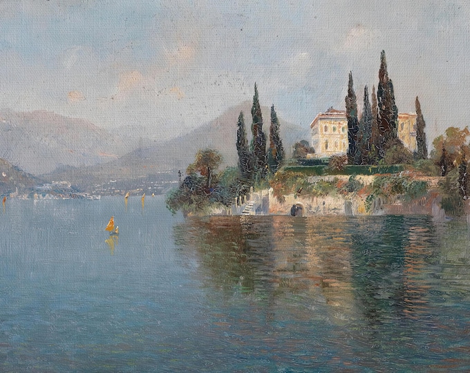 Lake Como Canvas Print: Villa Cipressi
