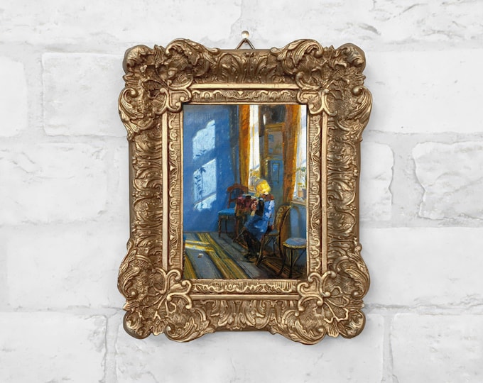 No. 109 Sunlight in the Blue Room  by Anna Ancher (c.1891