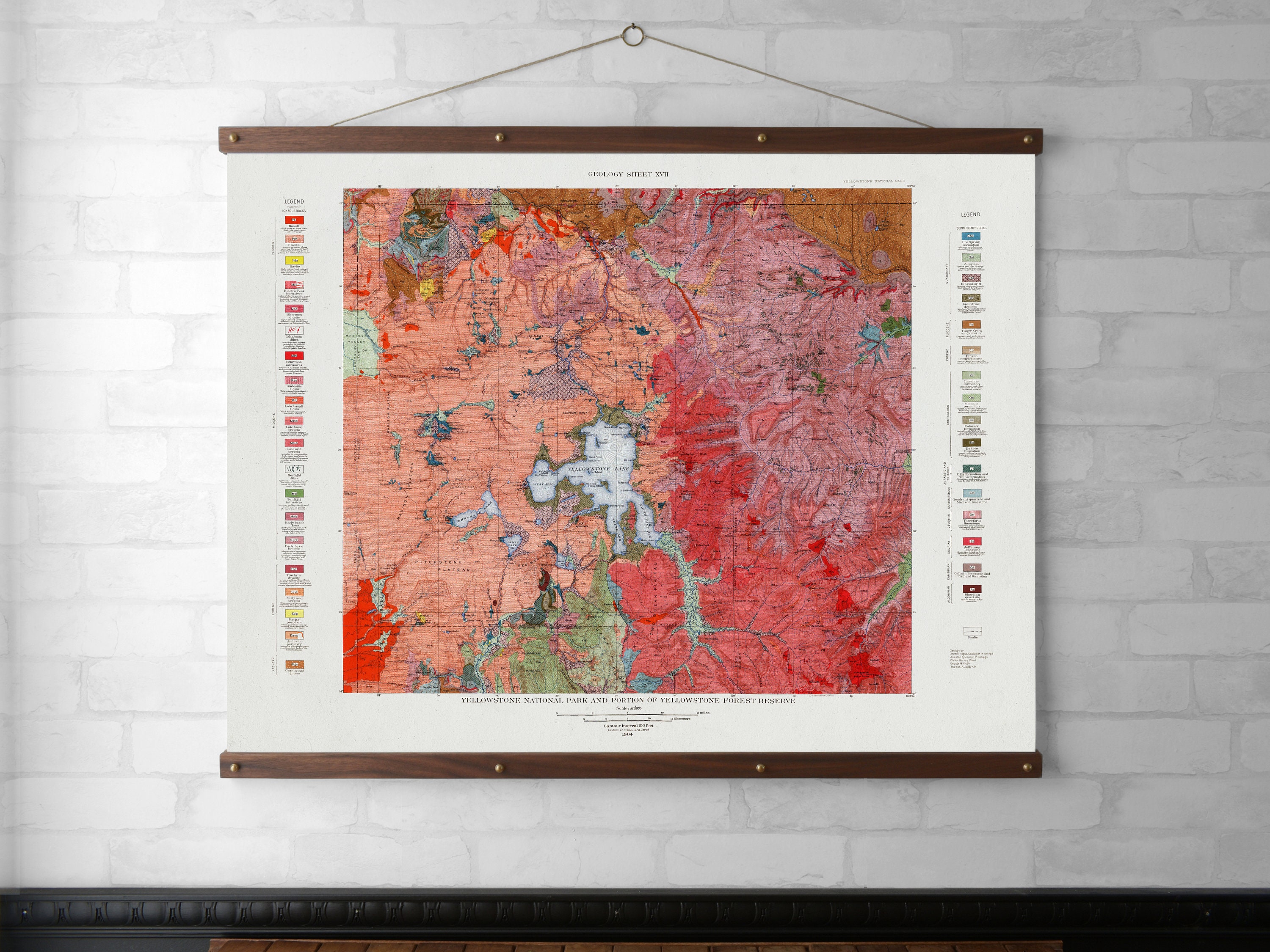 Yellowstone Geological Chart