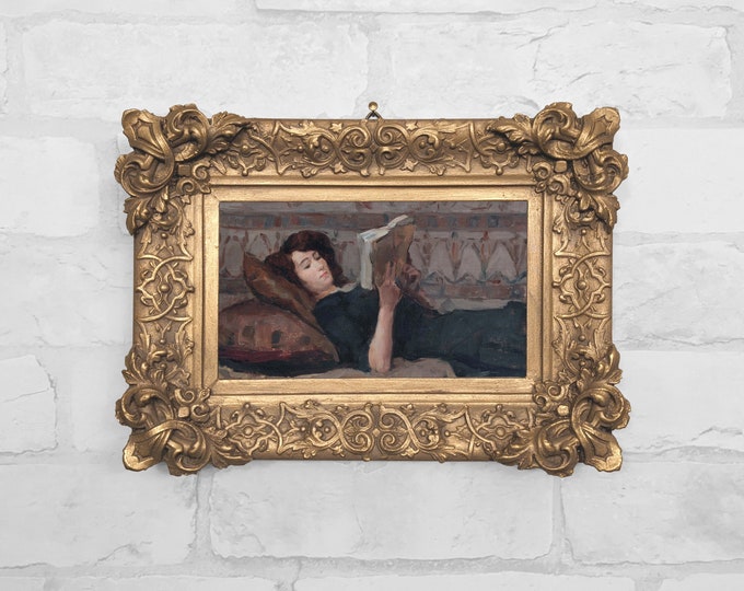 No.53 - Woman Reading on a Couch