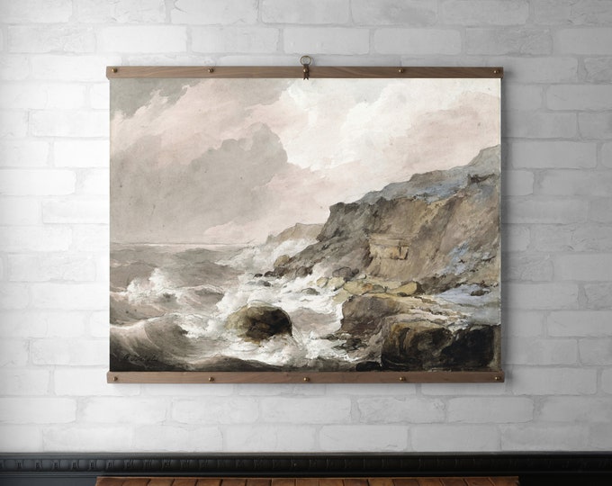 Stormy Sea Vintage Landscape